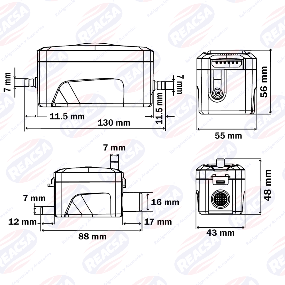 BOMBA CONDENSADORA ERO P/MNSPLT 110V/220V