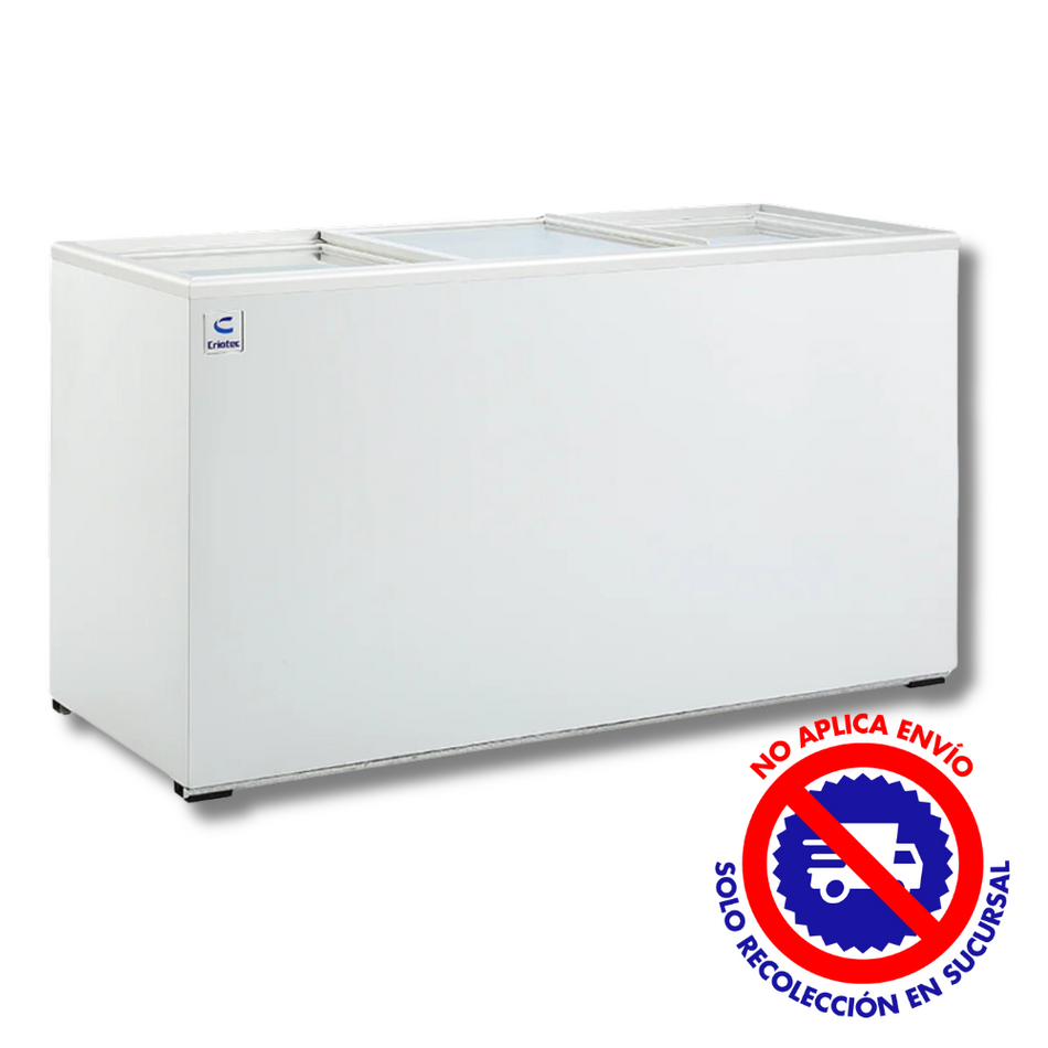 CCH-15 |  CONGELADOR HORIZONTAL CRIOTEC  TAPA DE CRISTAL 1.68M 11.9"