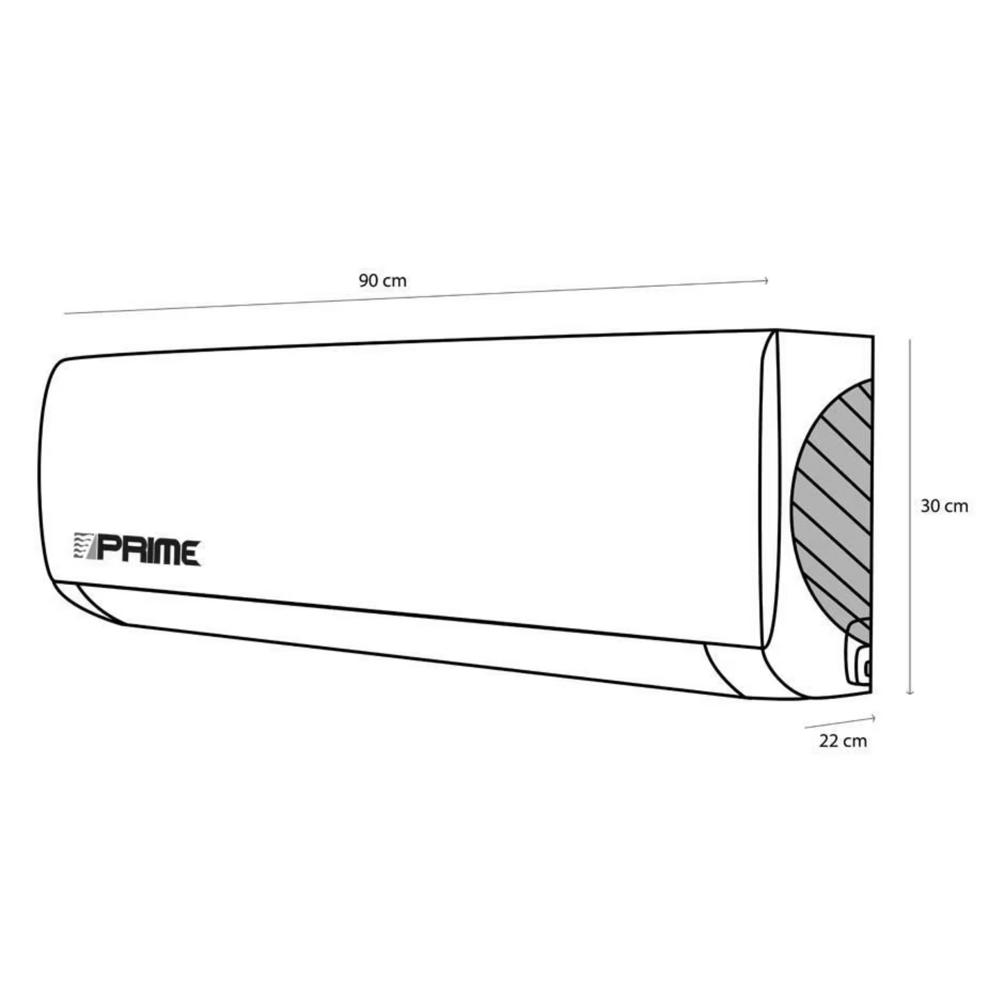 MINISPLIT PRIME 1 TON FRIO/CALOR INVERTER 110V