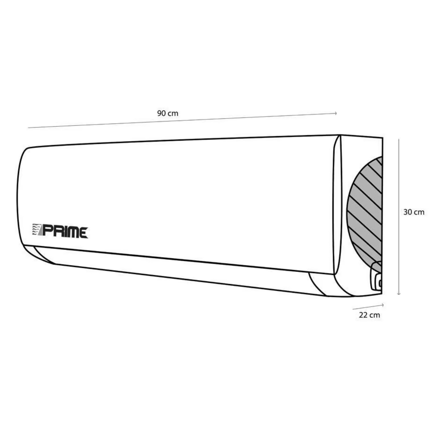 MINISPLIT PRIME 1 TON SOLO FRIO ESTÁNDAR 110V