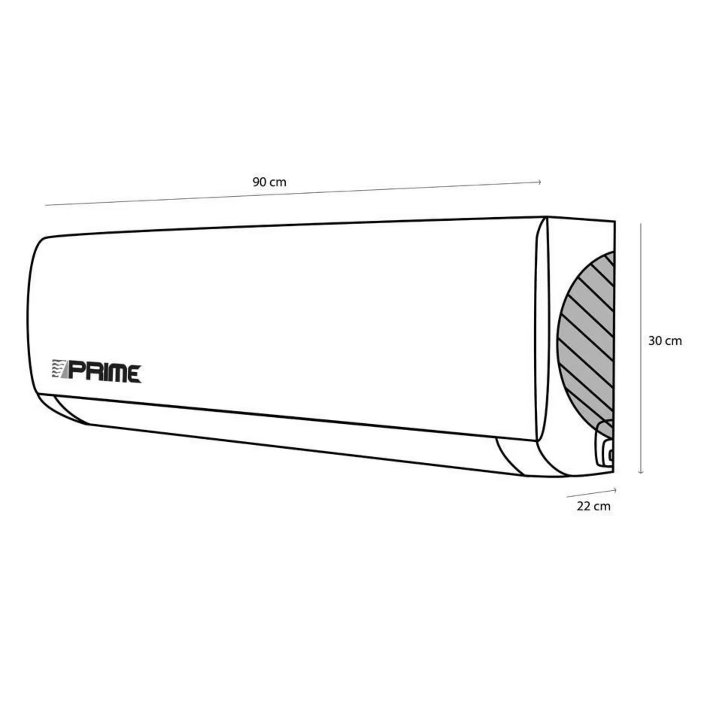 MINISPLIT PRIME 2 TON SOLO FRIO ON/OFF 220V