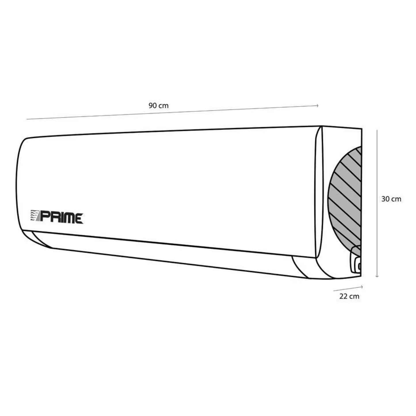 MINISPLIT PRIME 1 TON FRIO/CALOR INVERTER 220V