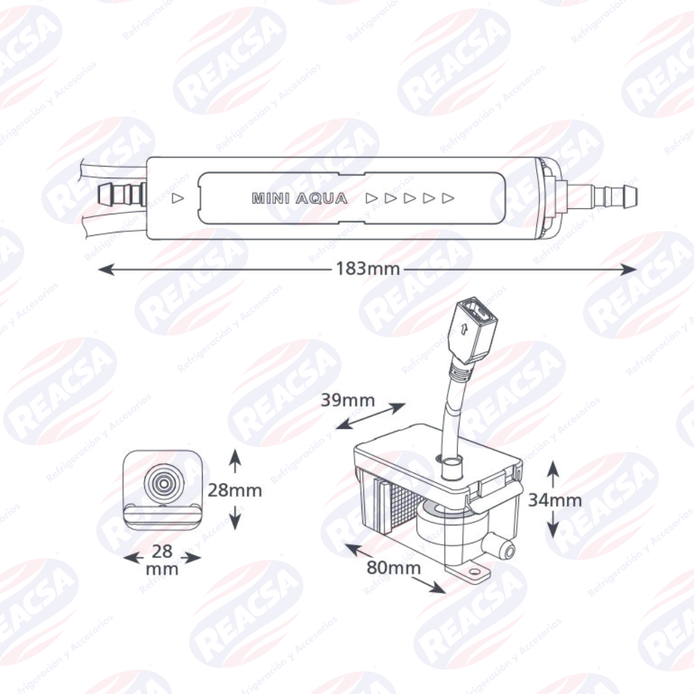 BOMBA ASPEN MINI AQUA UNIVOLT 100V/250V