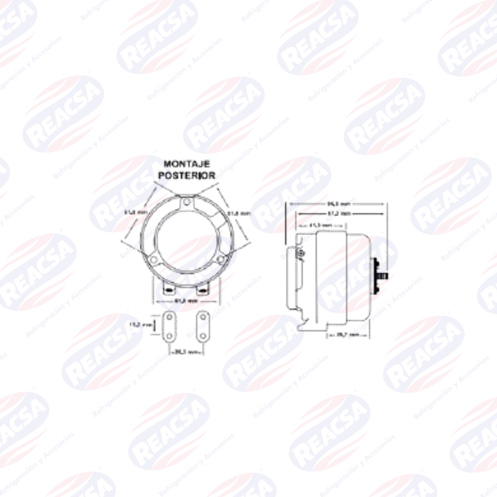 MOTOR AVALY 6 WATTS 115V 50/60 HZ 1550 RPM