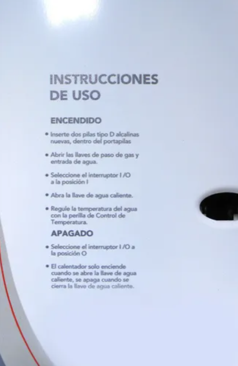 BOILER CALENTADOR DE AGUA ESSENTIALS RHEEM 6 LTS