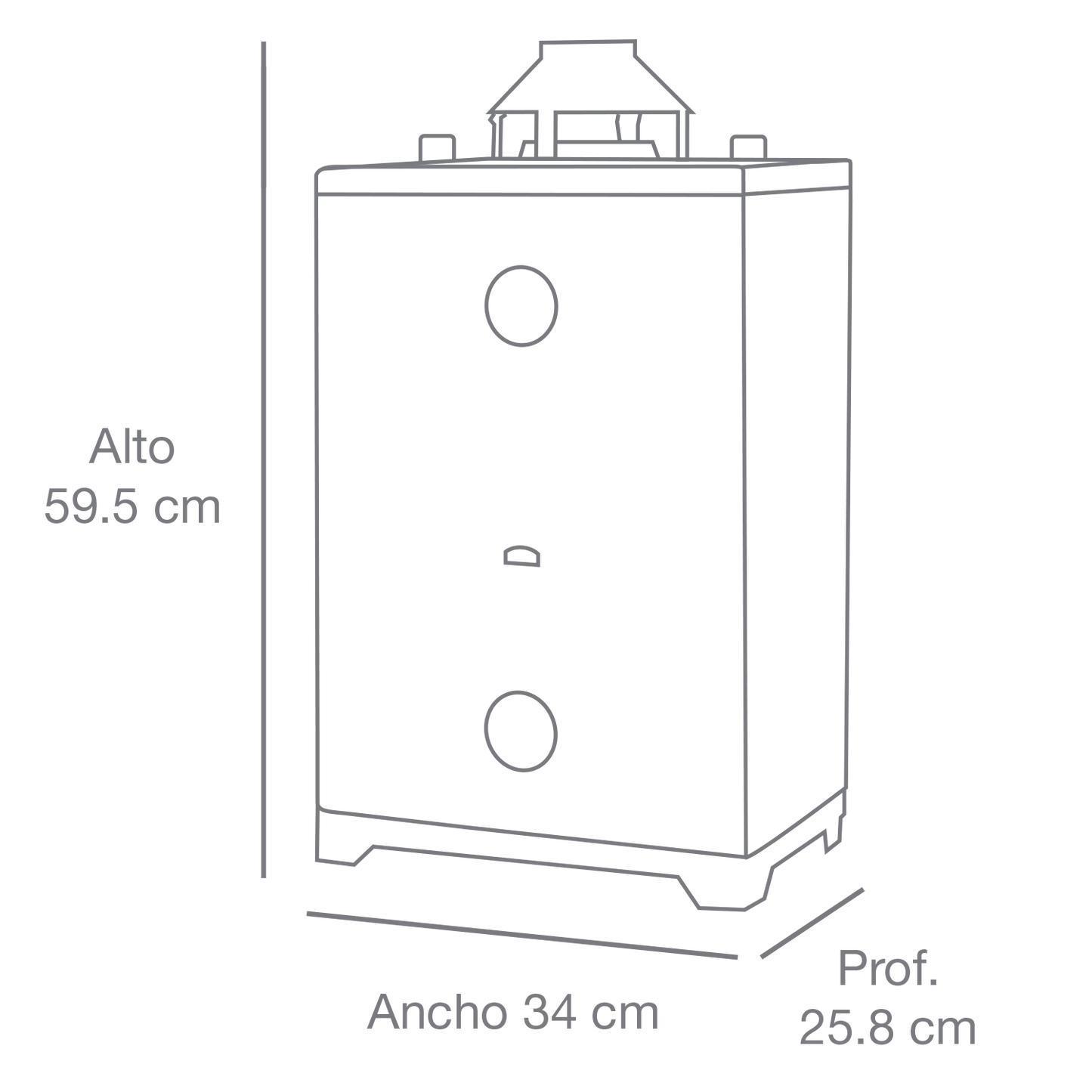 BOILER CALENTADOR DE PASO GAS LP 8 LTS