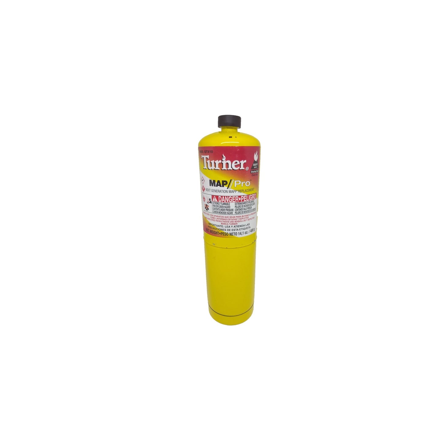 QTX-10 | CILINDRO GAS MAPP (AMARILLO) DE 16 ONZAS - REACSA