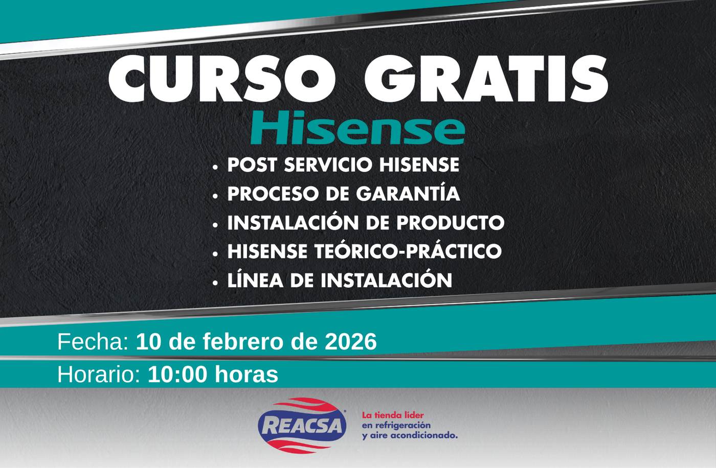 Curso Hisense Teórico-Práctico | Post Servicio, Garantía e Instalación