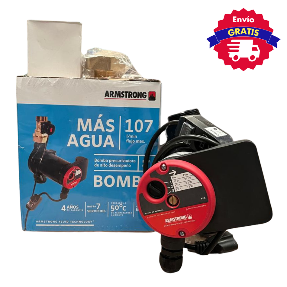 BOMBA PRESURIZADORA ARMSTRONG 2 SERVICIOS 107 L/M C/S 127V