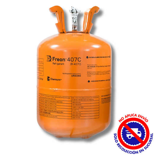 GAS SUVA CHEMOURS R-407C DE 11.35 KG