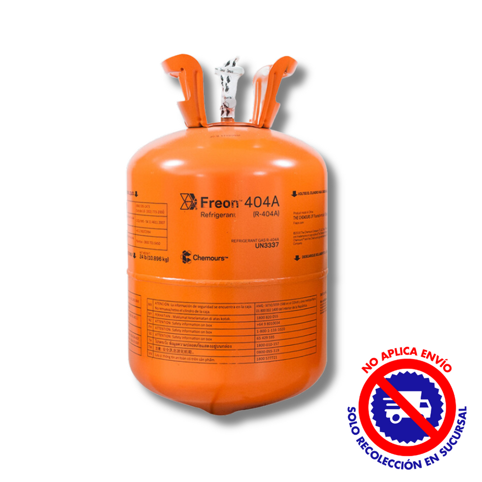 GAS REFRIGERANTE FREON R-404A 10.896 KG