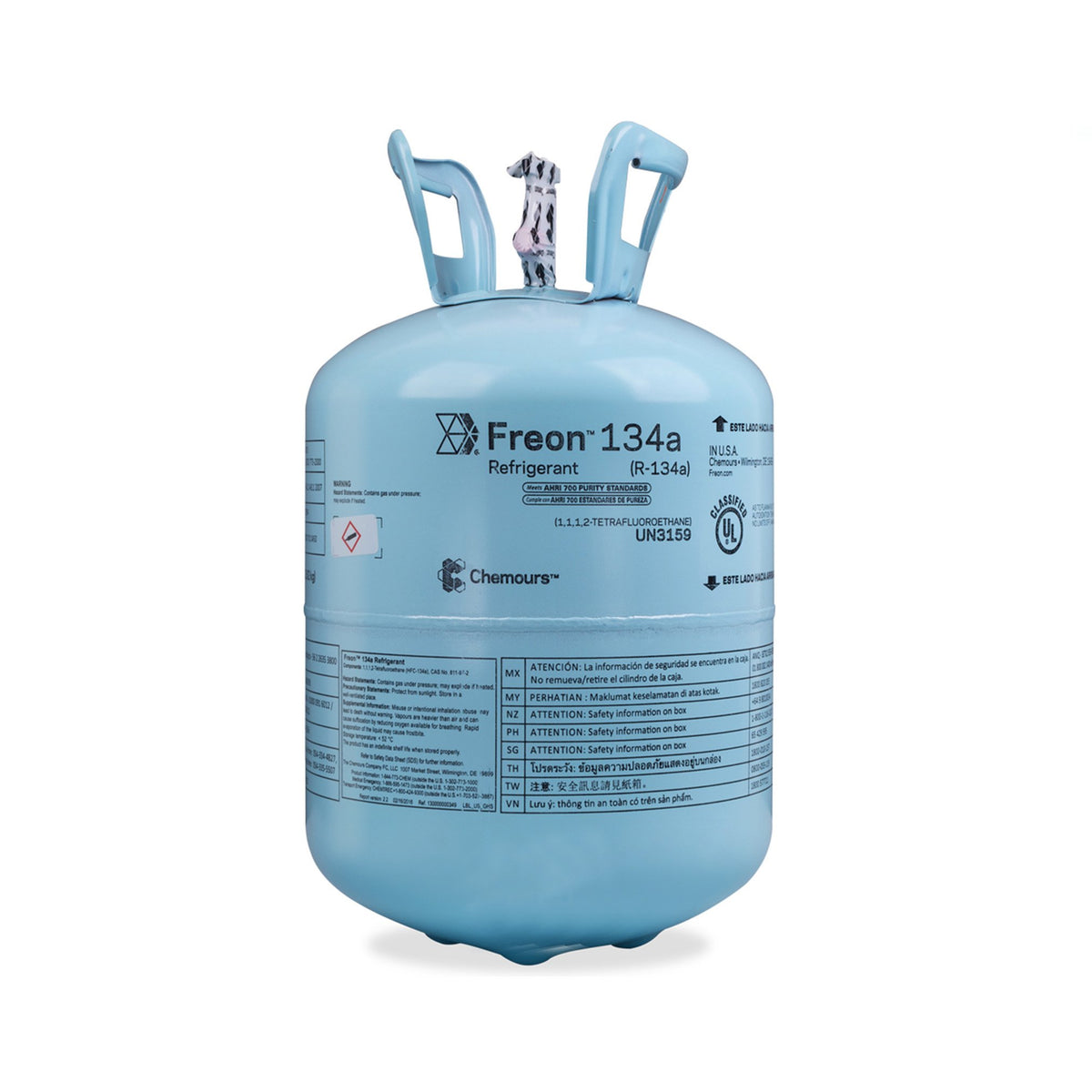 Chemour R134a GAS REFRIGERANTE CHEMOURS R-134A BOYA 13.6KG – REACSA